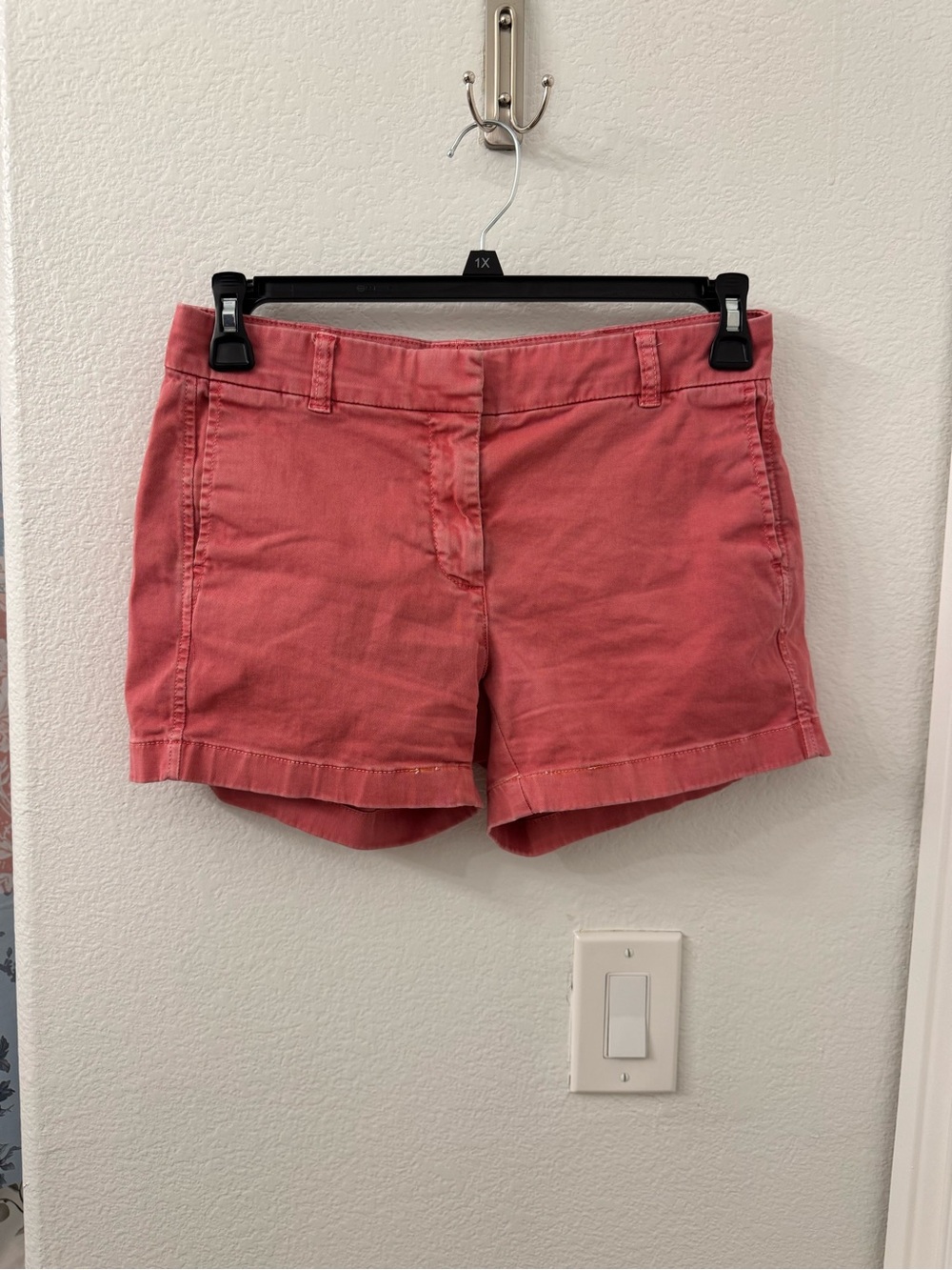 J. Crew Pink Salmon Cotton Blend Shorts size 4 women’s